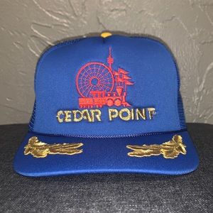 Vintage Cedar Point Mesh Trucker Hat Snapback